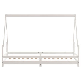 Kinderbedframe 80x200 cm massief grenenhout wit 5