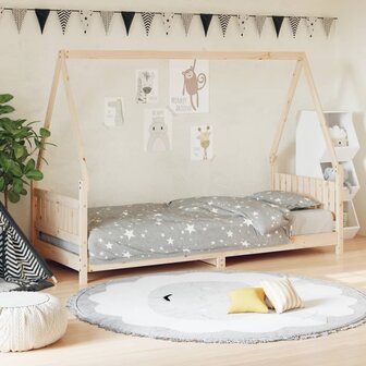 Kinderbedframe 80x200 cm massief grenenhout 1