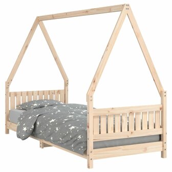 Kinderbedframe 80x200 cm massief grenenhout 2