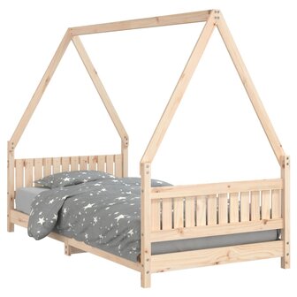 Kinderbedframe 90x190 cm massief grenenhout 2