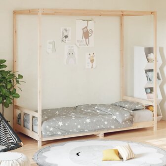 Kinderbedframe 90x200 cm massief grenenhout 1