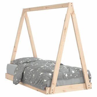 Kinderbedframe 70x140 cm massief grenenhout 2