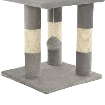 Kattenkrabpaal met sisal krabpalen 65 cm grijs 7