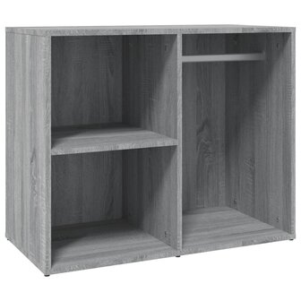 Kledingkast 80x40x65 cm bewerkt hout grijs sonoma eikenkleur 2