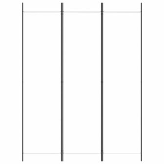 Kamerscherm met 3 panelen 150x200 cm stof wit 3