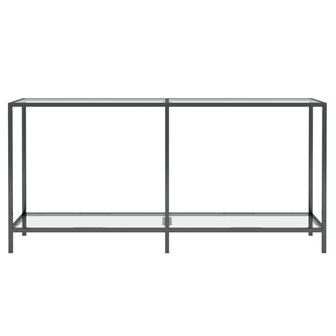 Wandtafel 160x35x75,5 cm gehard glas transparant 3