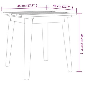 3-delige Bistroset massief acaciahout 8