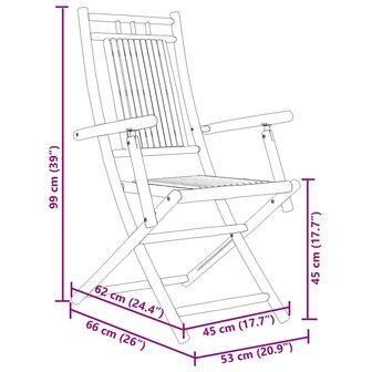 3-delige Bistroset bamboe 10