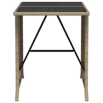 3-delige Bistroset met kussens poly rattan gemengd beige 11