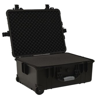 Flightcase op wieltjes 58x45x27 cm PP zwart 3