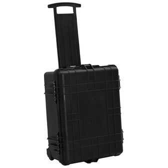 Flightcase op wieltjes 58x45x27 cm PP zwart 7