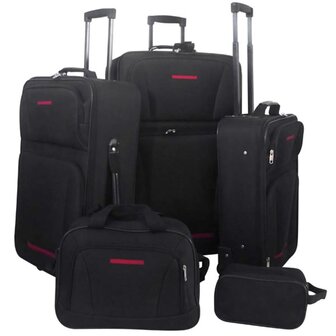 Reisbagage set zwart 5-delig 1