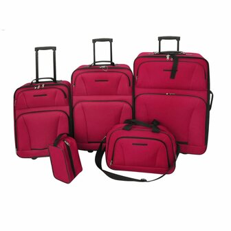 Reisbagage set rood 5-delig 1