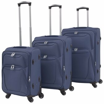 Trolleyset marineblauw 3-delig 1