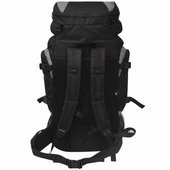 Rugzak hiking XXL 75 L zwart en grijs 4