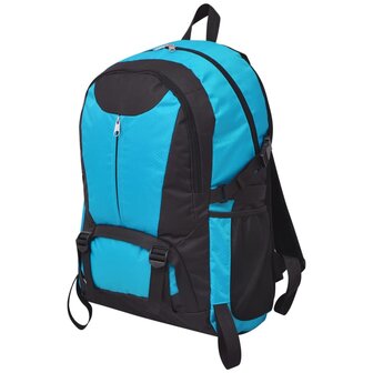 Hiking rugzak 40 L zwart en blauw 1