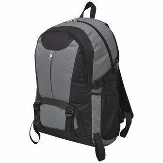 Hikingrugzak 40 L zwart en grijs 1