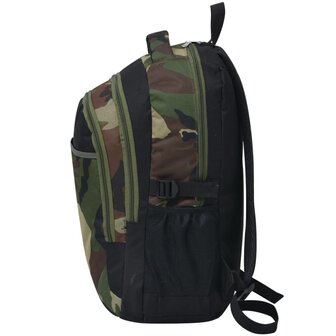 Rugzak voor school 40 L zwart en camouflage 3