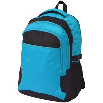 Rugzak voor school 40 L zwart en blauw 1