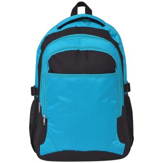 Rugzak voor school 40 L zwart en blauw 2