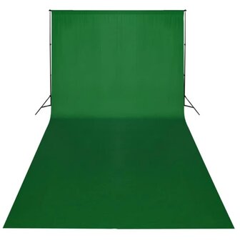 Achtergrond chromakey 600x300 cm katoen groen 2