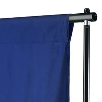 Achtergrond chromakey 300x300 cm katoen blauw 2