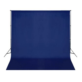 Achtergrond chromakey 300x300 cm katoen blauw 3