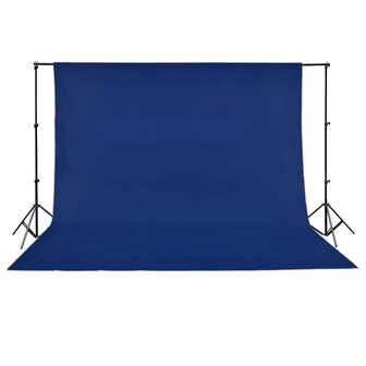 Achtergrond chromakey 500x300 cm katoen blauw 3