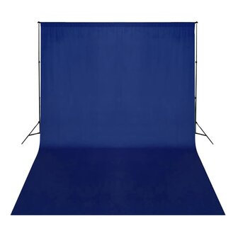 Achtergrond chromakey 500x300 cm katoen blauw 4