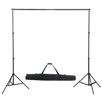 Fotostudioset met verlichtingsset en achtergrond 3