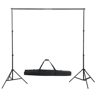 Fotostudioset met verlichtingsset en achtergrond 5