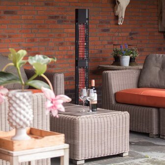 Sunred Patioverwarmer Royal Diamond Dark 3000 W Rose Gold Carbon zwart 11