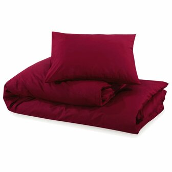 Dekbedovertrekset lichtgewicht 200x220 cm microvezel bordeaux 6