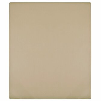 Hoeslaken jersey 140x200 cm katoen taupe 1