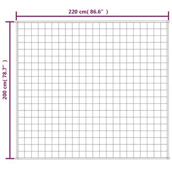 Verzwaringsdeken 200x220 cm 9 kg stof grijs 6