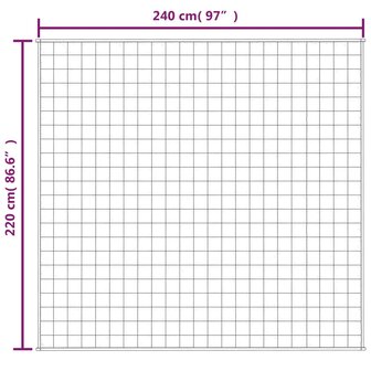 Verzwaringsdeken 220x240 cm 11 kg stof grijs 6