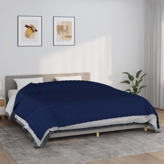 Verzwaringsdeken 235x290 cm 11 kg stof blauw 1