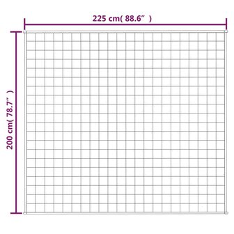 Verzwaringsdeken 200x225 cm 9 kg stof lichtcr&egrave;mekleurig 6