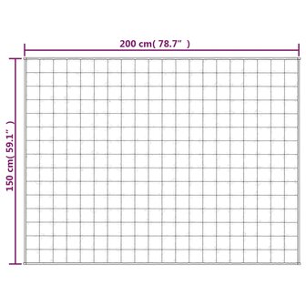 Verzwaringsdeken 150x200 cm 11 kg stof grijs 6