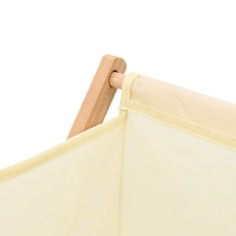 Wasmand 42x41x64 cm cederhout en stof beige 5