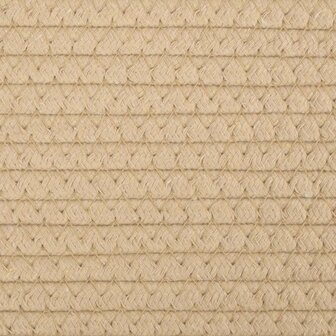 Wasmand &Oslash; 60x36 cm katoen beige en wit 7