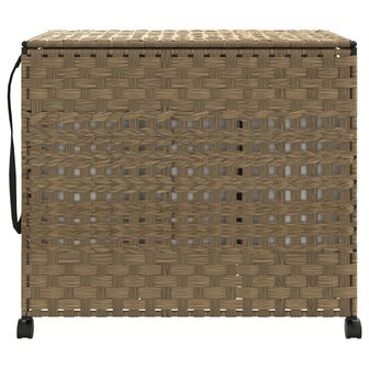 Wasmand op wielen 66x35x60 cm rattan 3