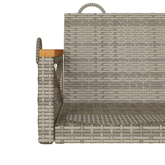 Schommelbank 109x62x40 cm poly rattan grijs 8