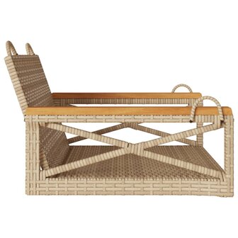 Schommelbank 63x62x40 cm poly rattan beige 5