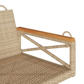 Schommelbank 63x62x40 cm poly rattan beige 7