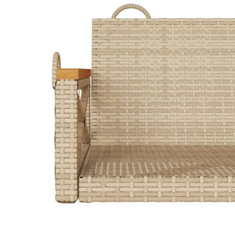 Schommelbank 63x62x40 cm poly rattan beige 8