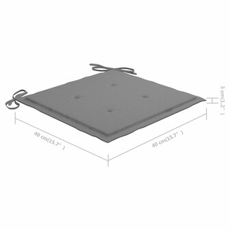 Tuinstoelen 2 st inklapbaar met kussens massief acaciahout 10