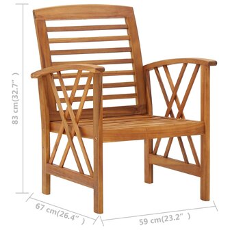 Tuinstoelen 2 st massief acaciahout 8