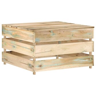 Tuintafels 2 st pallet ge&iuml;mpregneerd grenenhout 2