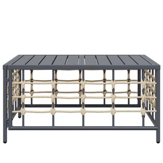 Tuintafel 70x70x34 cm poly rattan antracietkleurig 3